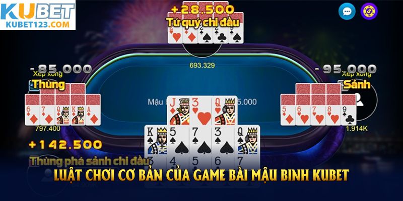 Luật chơi cơ bản của game bài mậu binh Kubet